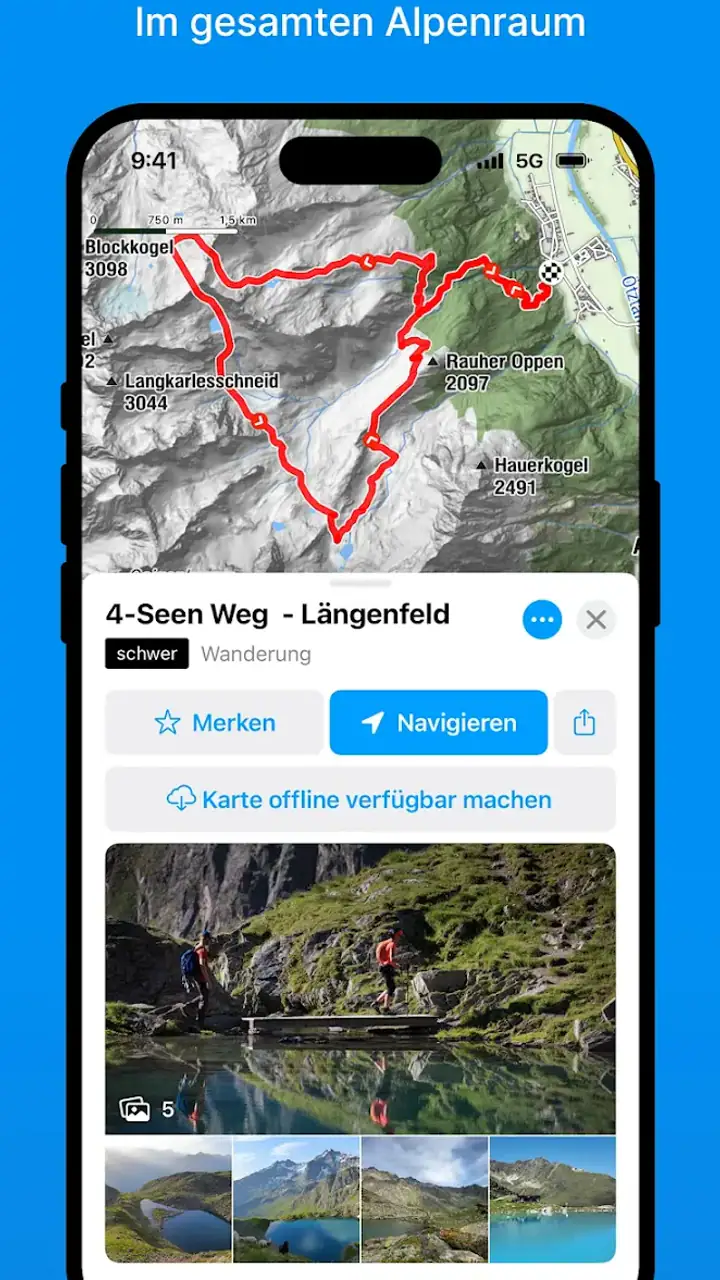 bergfex: Wandern & Tracking screenshot 1