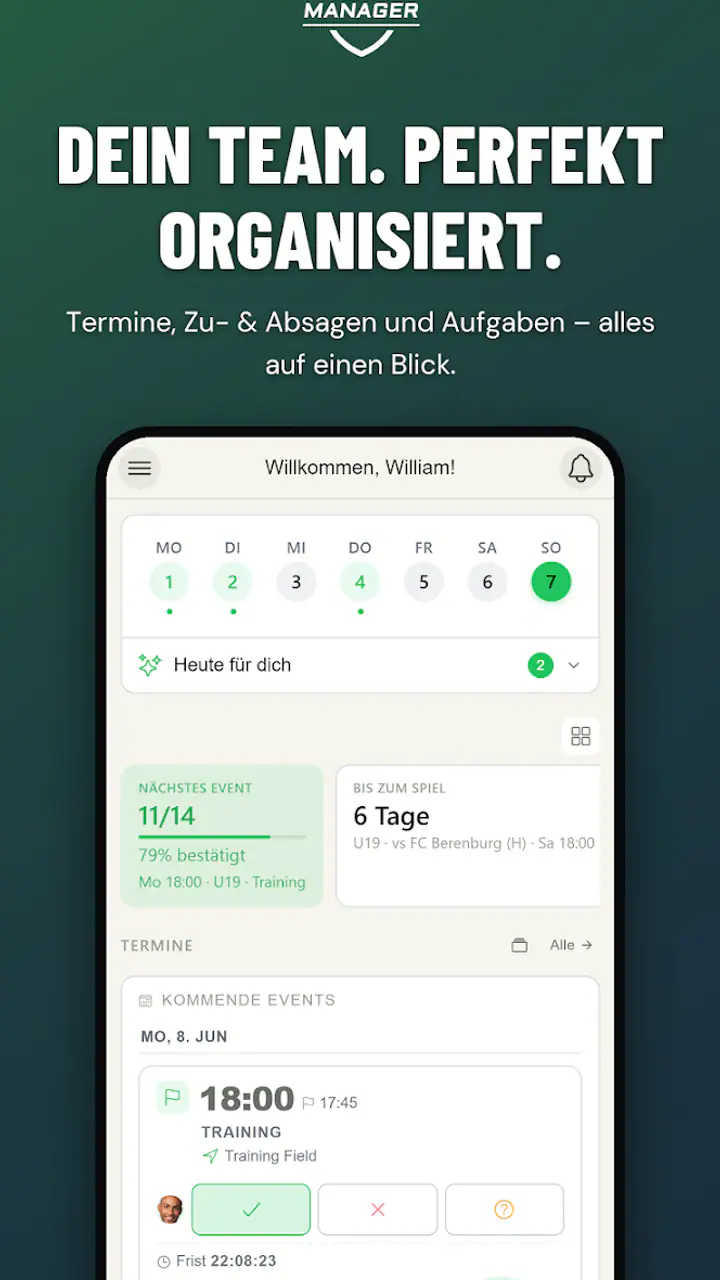 easy2coach - Team Manager screenshot 1