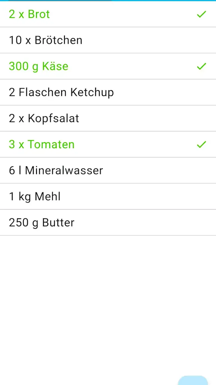 Einfacher Einkaufszettel screenshot 1