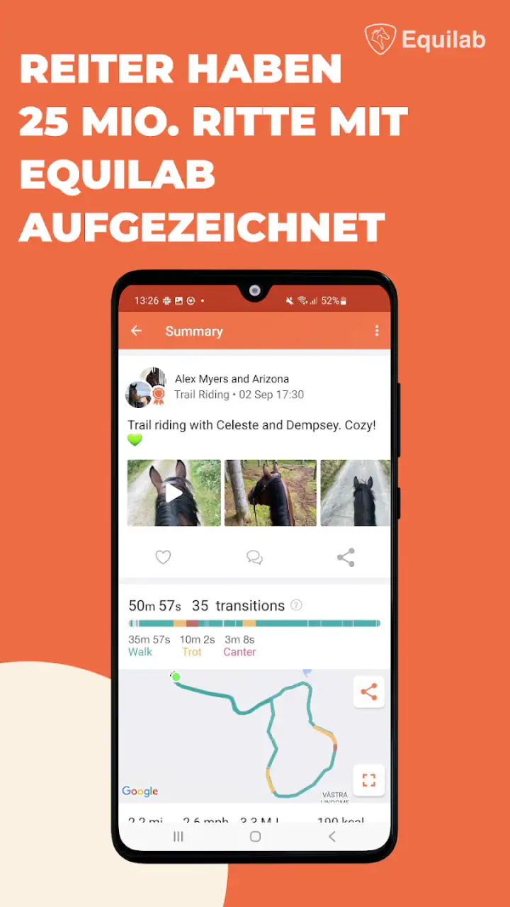 Equilab: Pferde Reiten App screenshot 1
