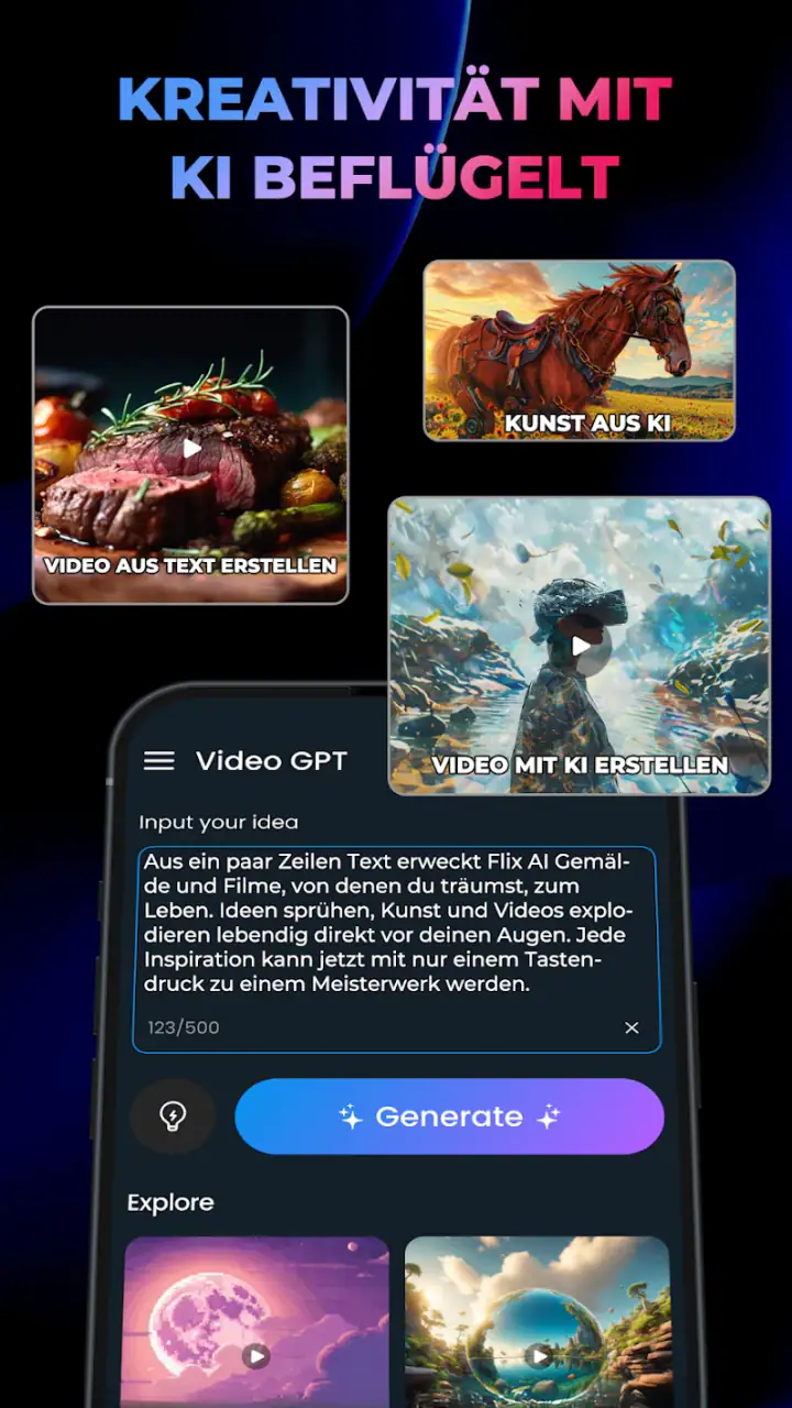 KI-Video-Generator: 3D FlixAI screenshot 1