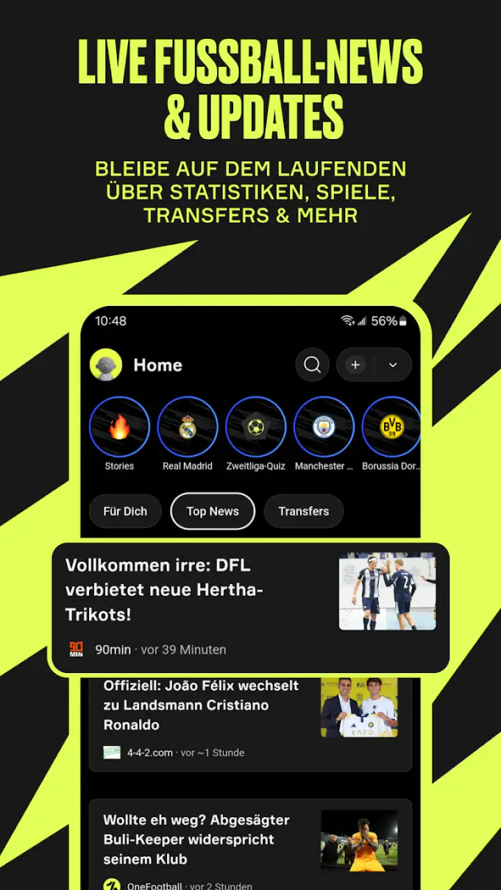 OneFootball - Fußball News screenshot 1