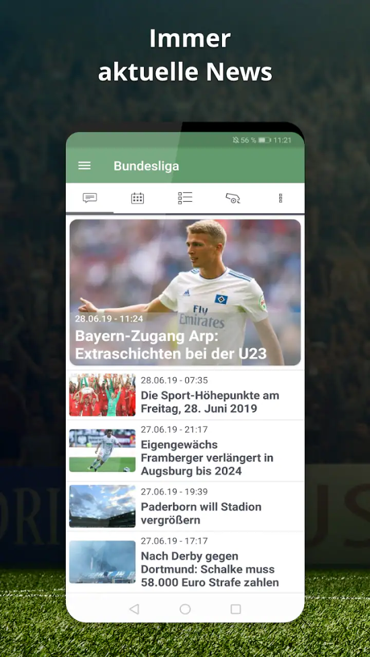 Pocket Liga - Fussball Live screenshot 1