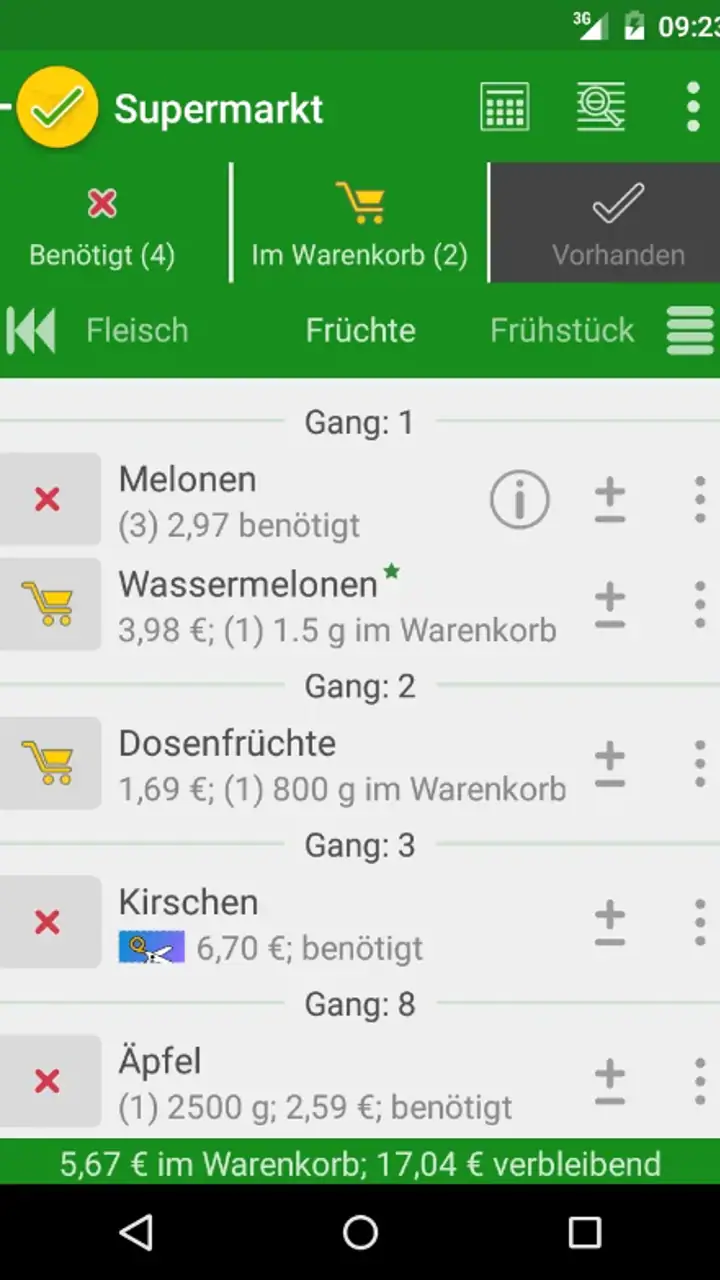 rShopping Einkaufsliste screenshot 1