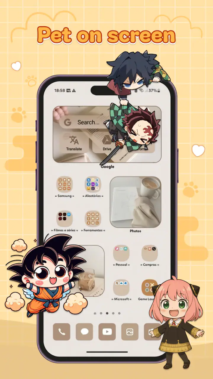 Anime Shimeji, Pet On Screen screenshot 1