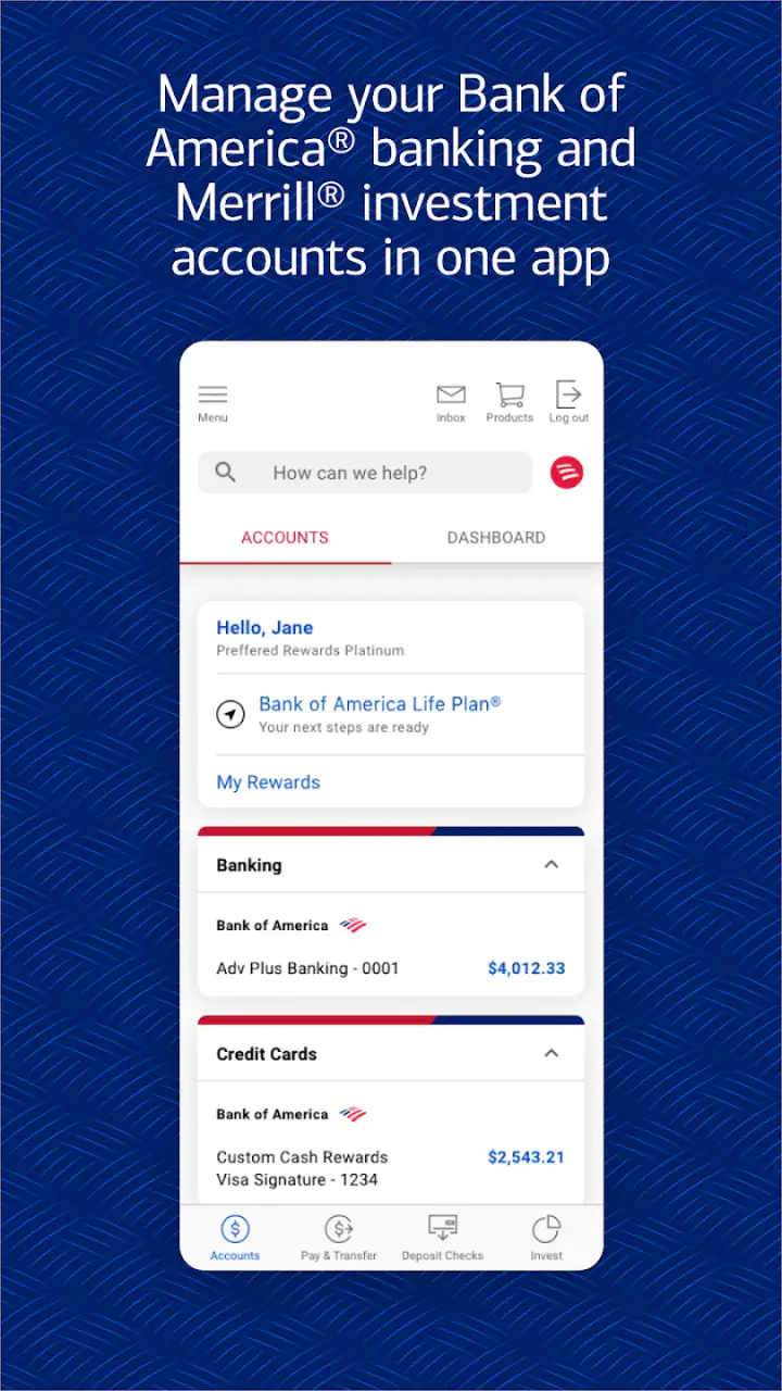 Bank of America Mobile Banking screenshot 1
