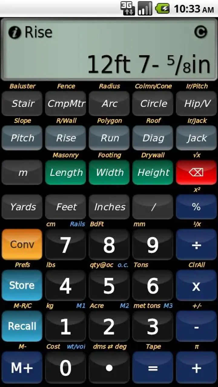 BuildCalc screenshot 1