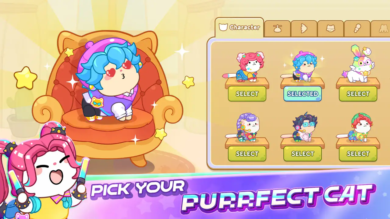 Cat Dash: Cute Cat Music Game screenshot 1