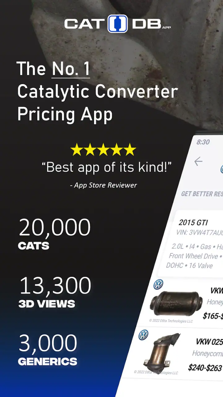 Cat DB - Catalytic Converters screenshot 1