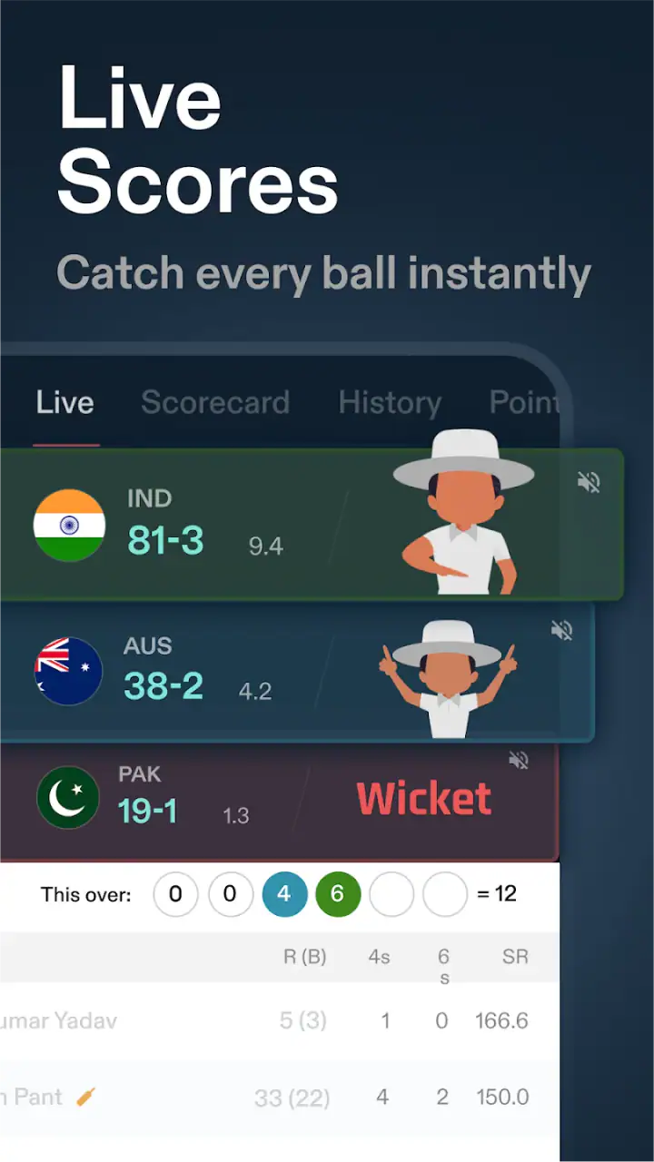CREX - Just Cricket screenshot 1