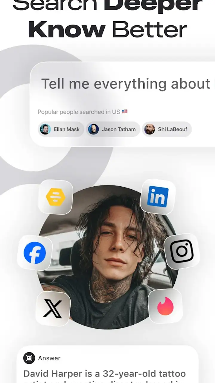 Deepsearch AI Search Assistant screenshot 1