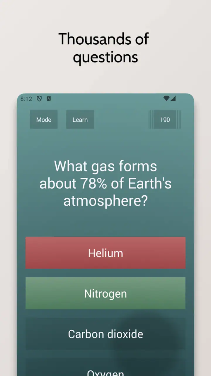 Endless Quiz Pro screenshot 1