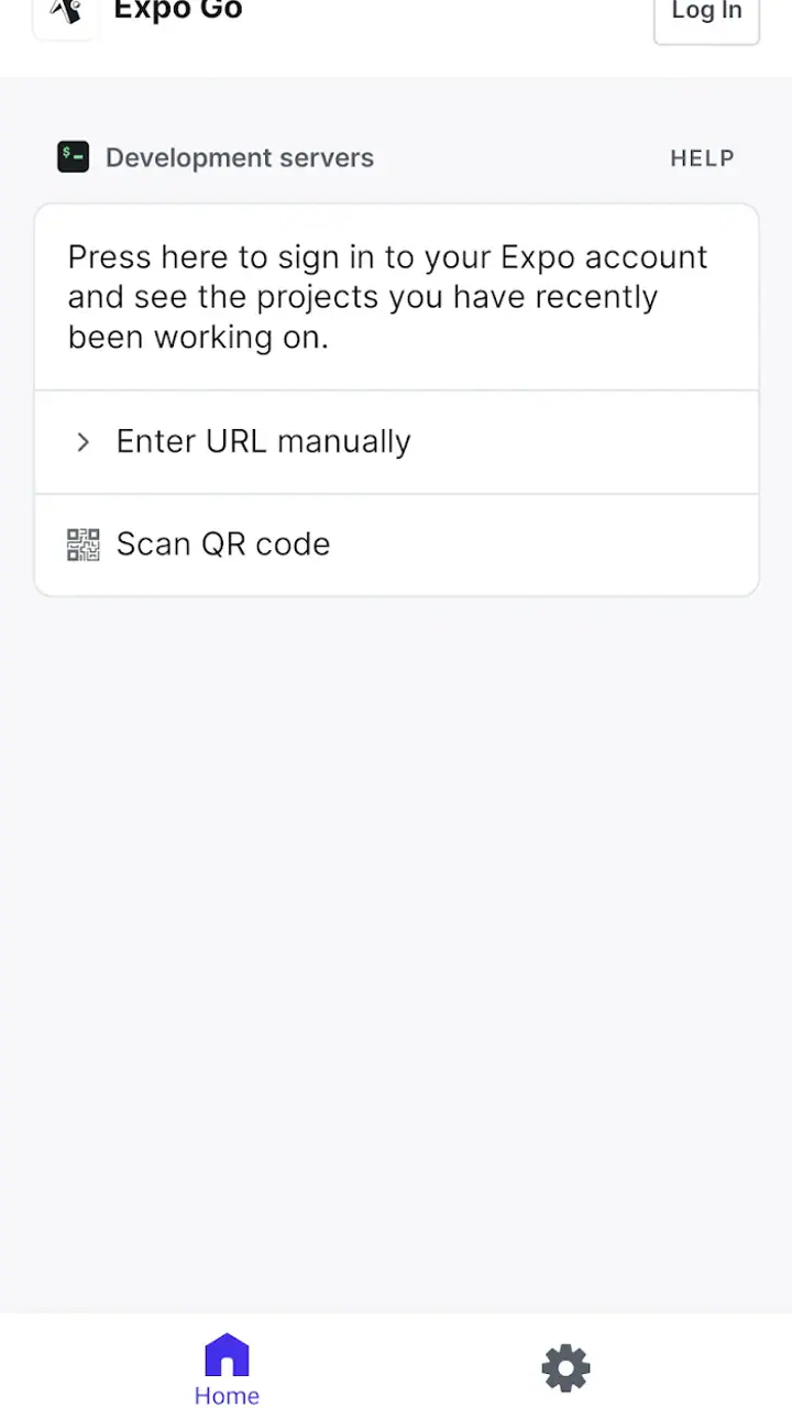 Expo Go screenshot 1