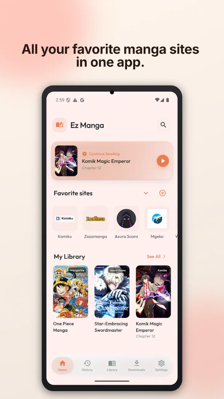 EZ Manga: Webtoon & Manhwa screenshot 1