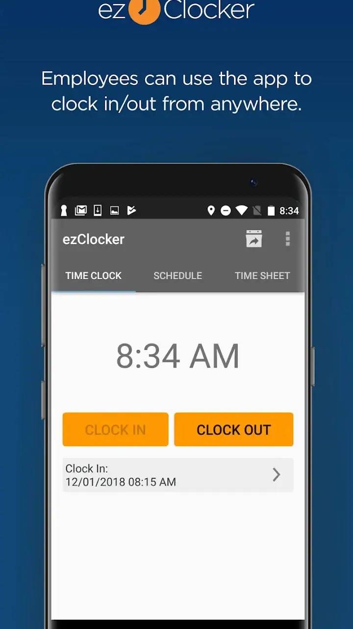 ezClocker: Employee Time Track screenshot 1