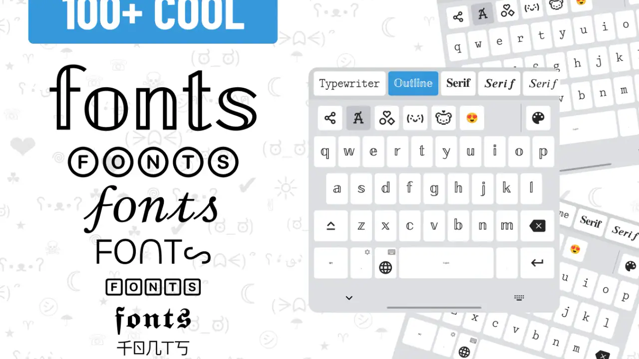 Fonts Keyboard screenshot 1