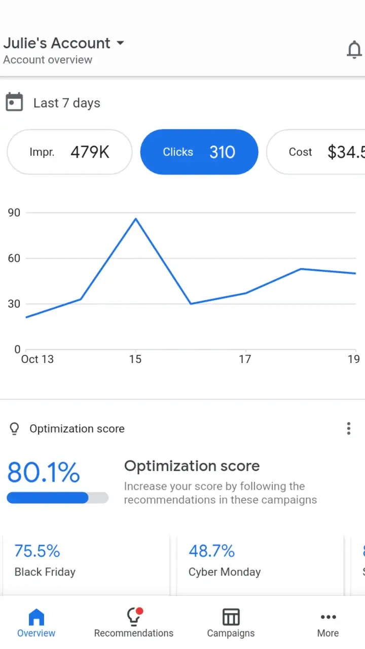 Google Ads screenshot 1