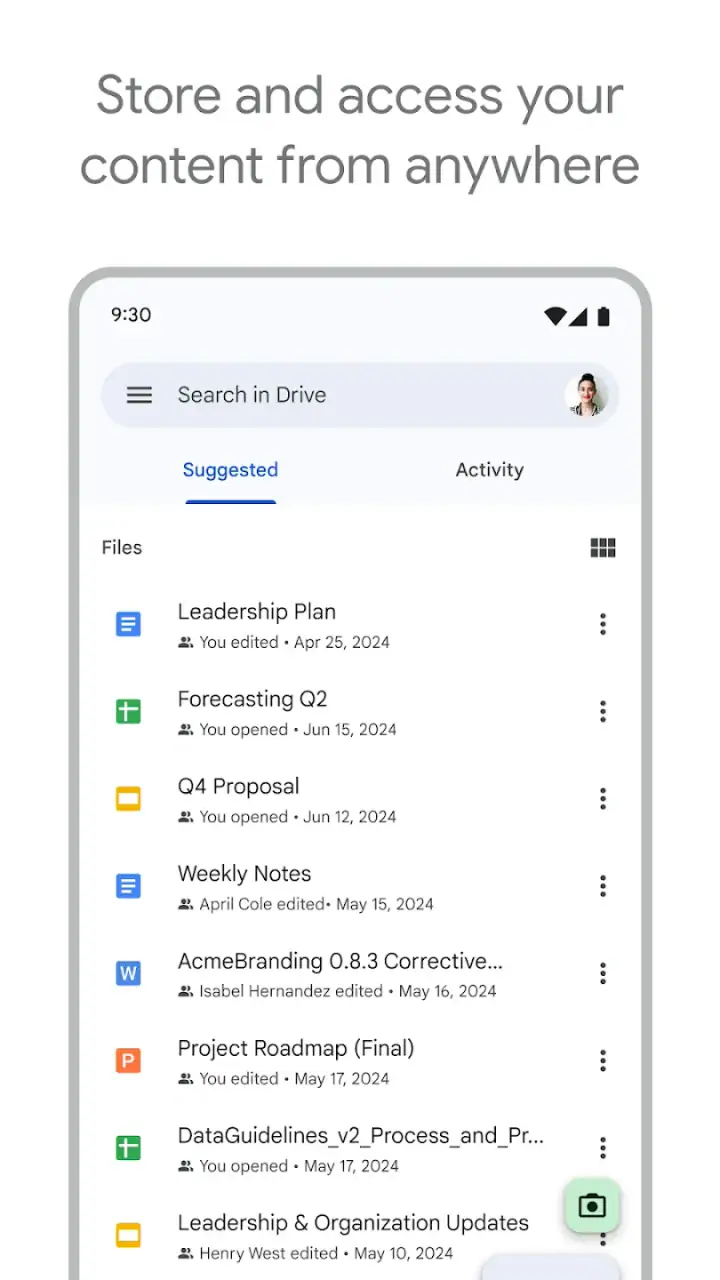 Google Drive screenshot 1
