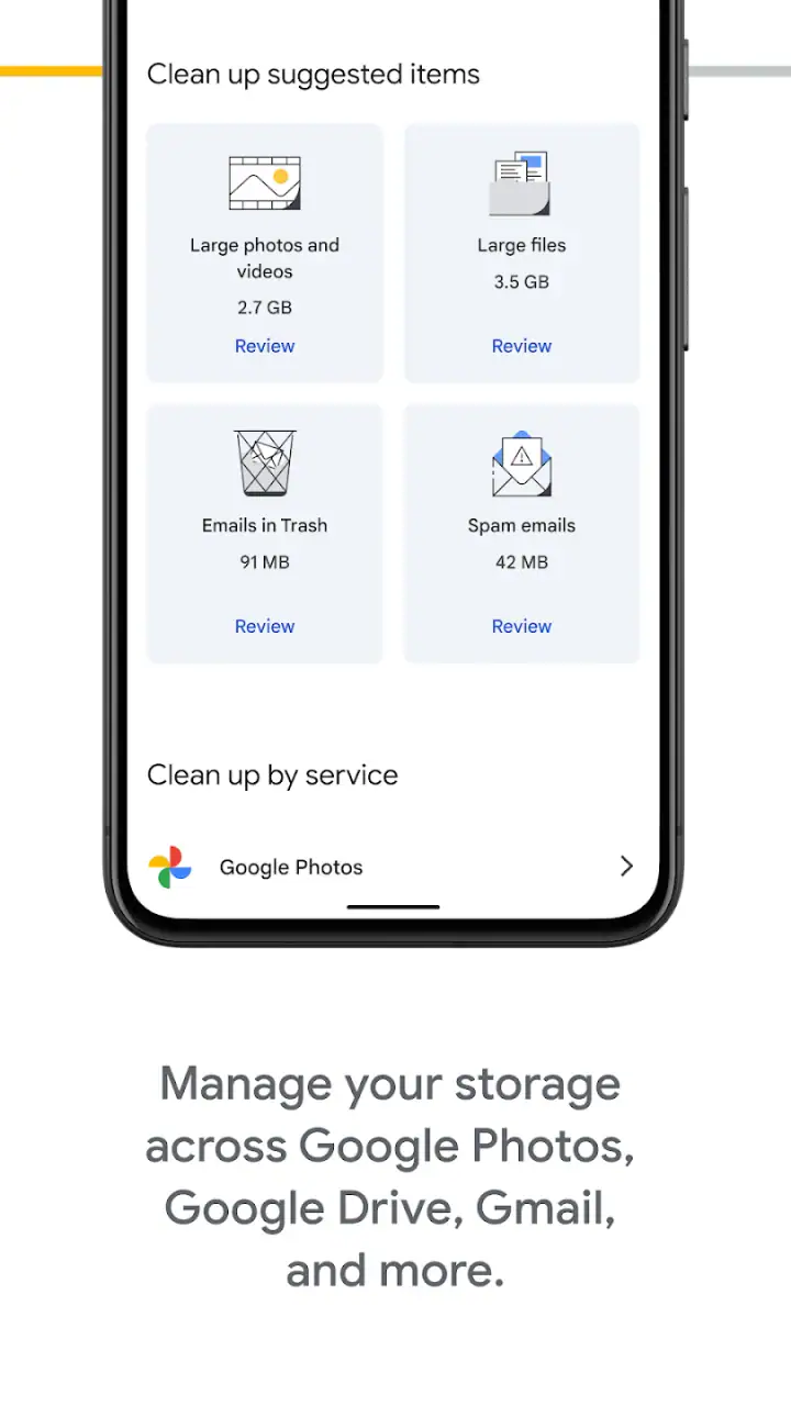Google One screenshot 1