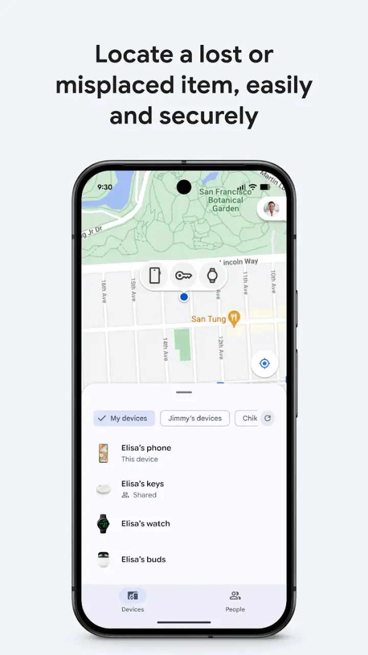 Google’s Find Hub screenshot 1