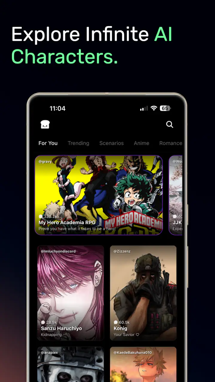 Hangjam: AI Chat and Roleplay screenshot 1
