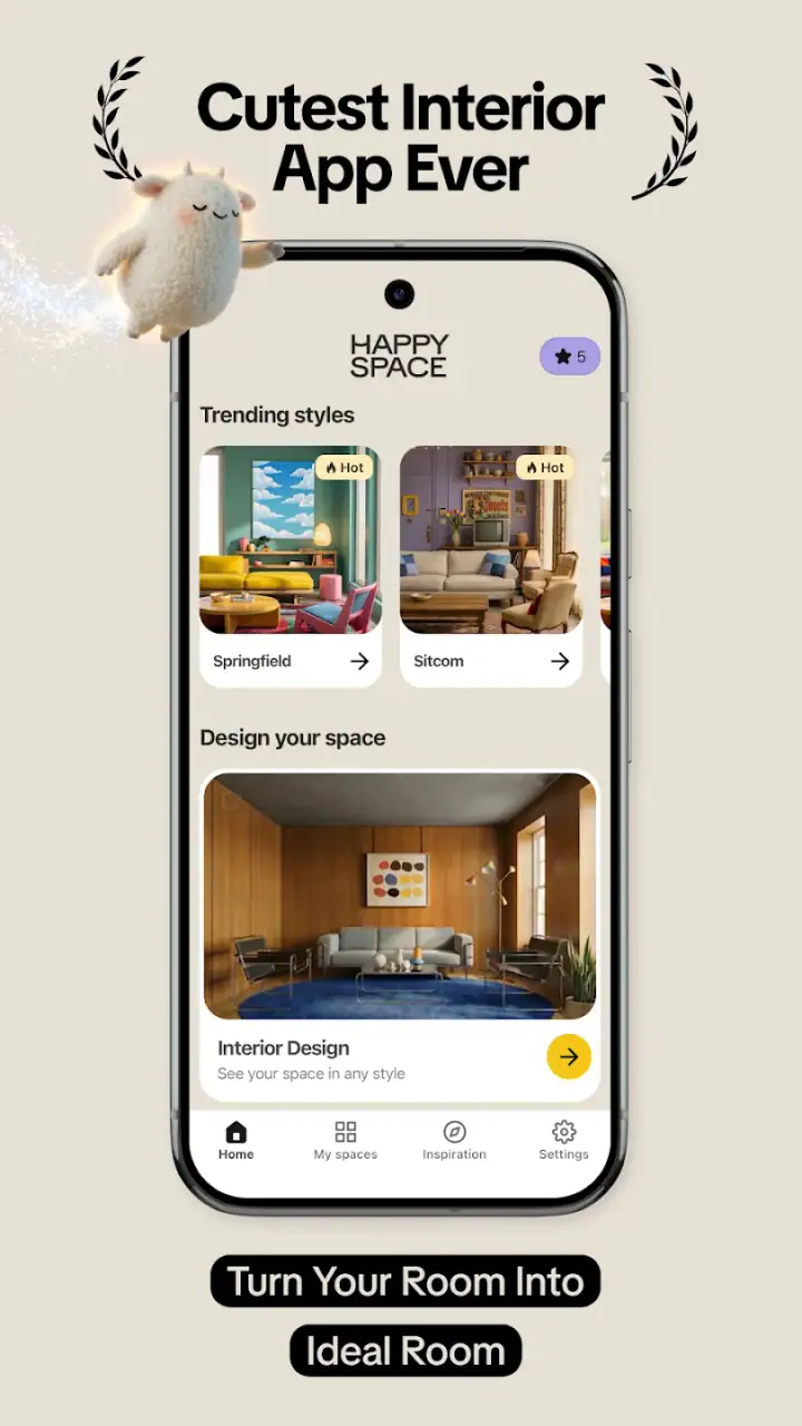 Happy Space - AI Home Design screenshot 1