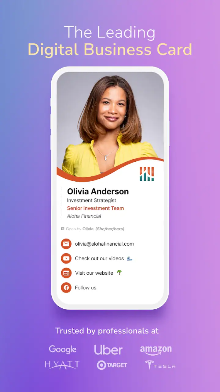 HiHello: Digital Business Card screenshot 1