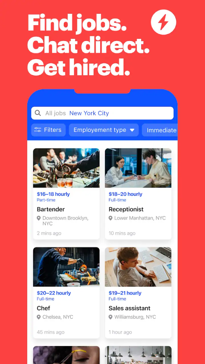 JOB TODAY: Hire & Find Jobs screenshot 1