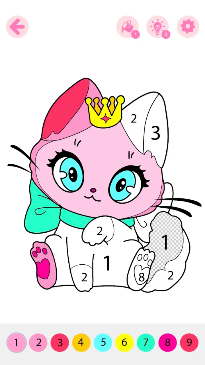 Kids Coloring Book by Numbers screenshot 1