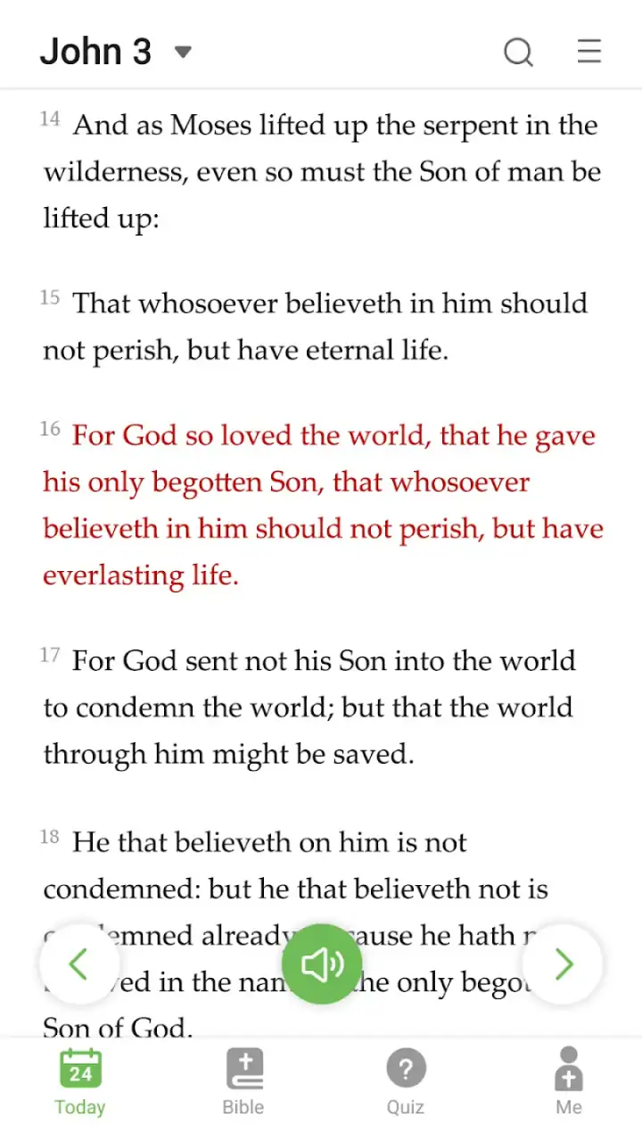 King James Bible - Verse+Audio screenshot 1
