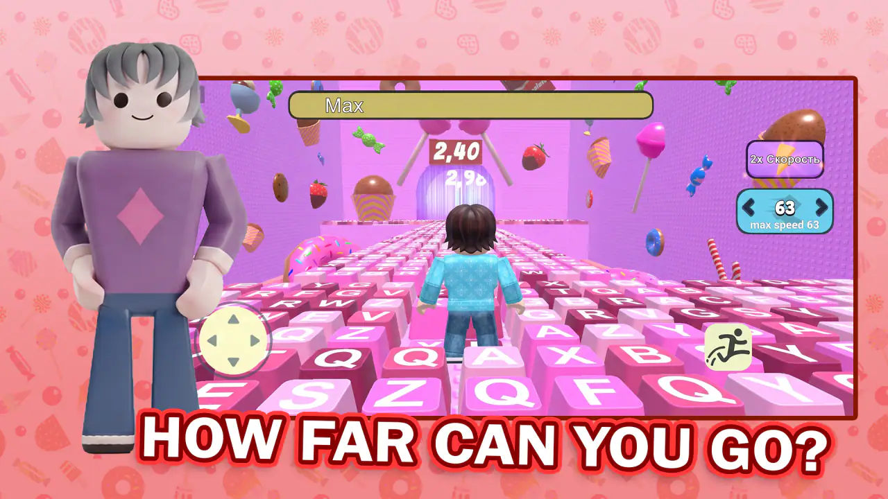 Obby Keyboard ASMR Runner screenshot 1