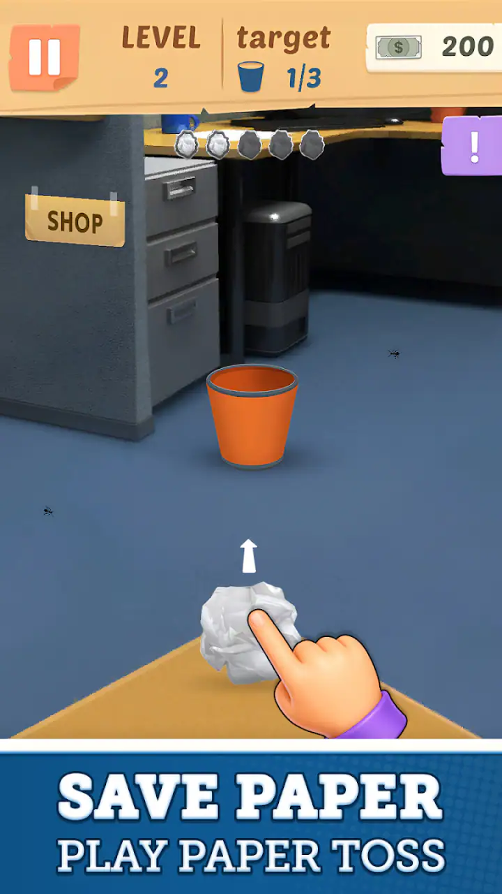 Paper Toss Office - Jerk Boss screenshot 1