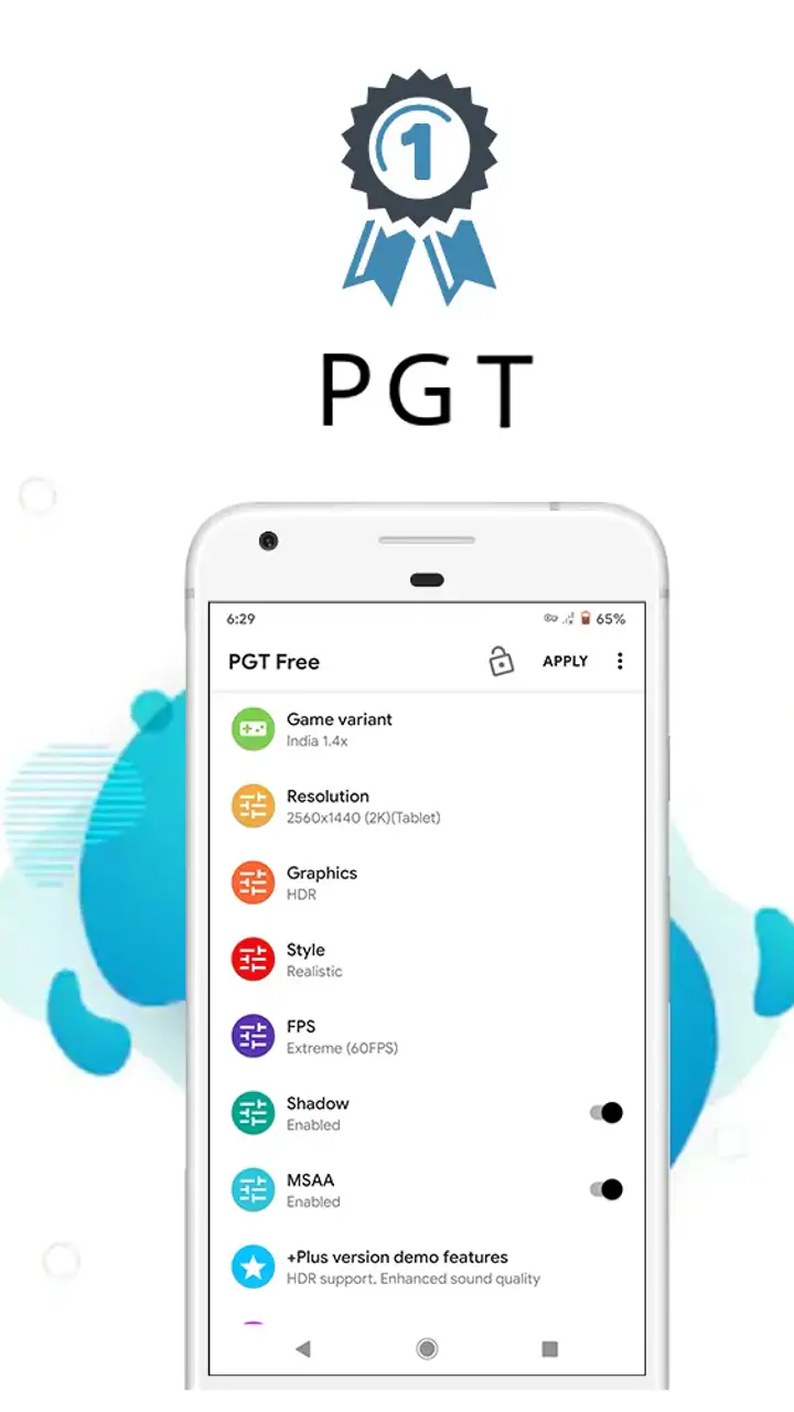 PGT: GFX, Launcher & Optimizer screenshot 1