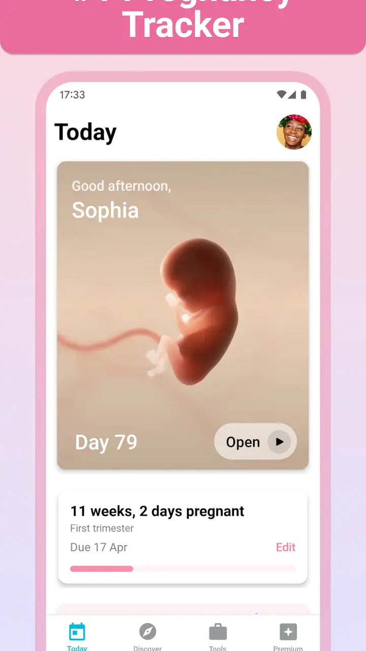 Pregnancy + | Tracker App screenshot 1