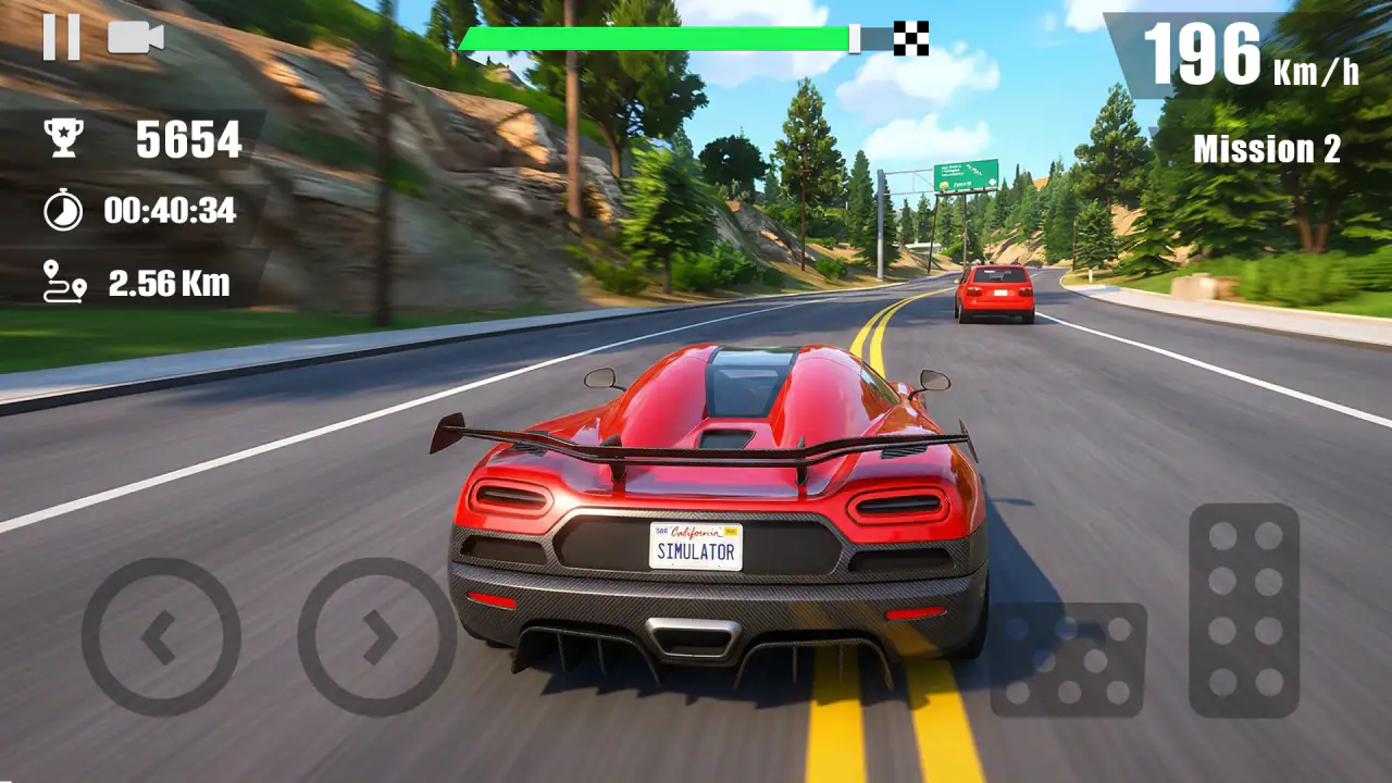 Real Traffic Car Simulator 3D screenshot 1