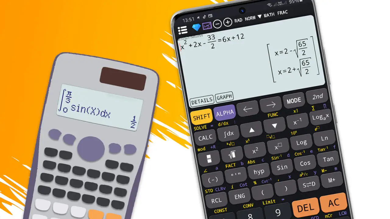 Scientific calculator plus 991 screenshot 1