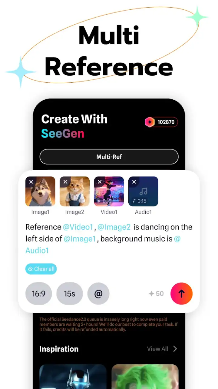SeeGen AI: Seedance 2.0 & 2.5 screenshot 1