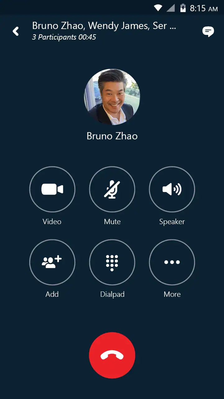 Skype for Business for Android screenshot 1