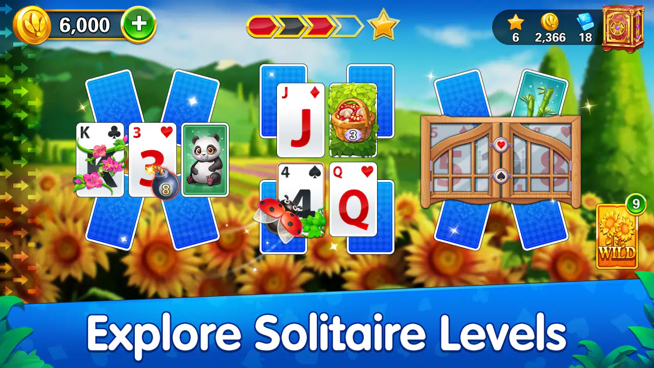 Solitaire Tripeaks : Blooming screenshot 1