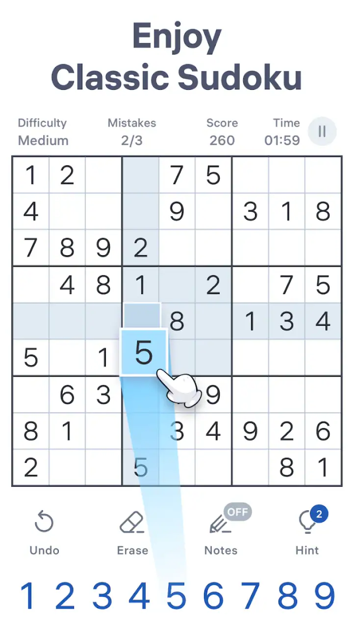 Sudoku.com - Classic Sudoku screenshot 1