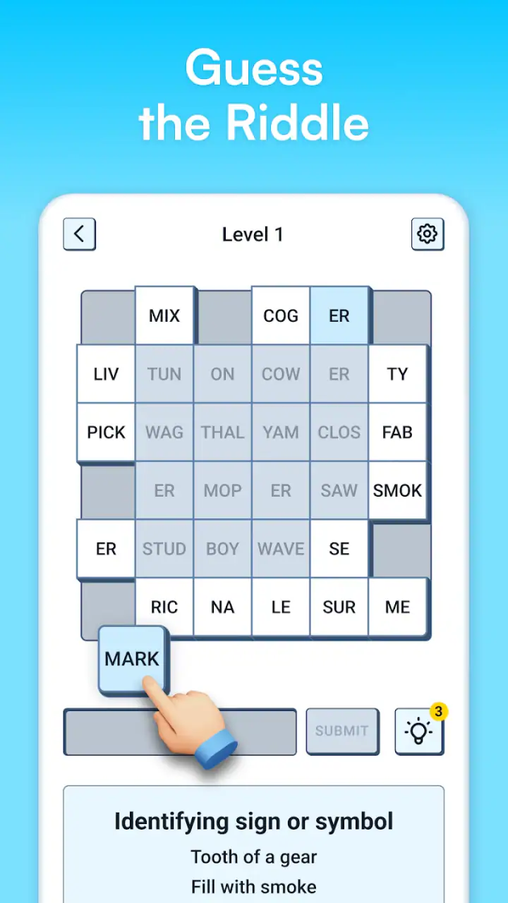Syllatiles - Word Puzzle Game screenshot 1