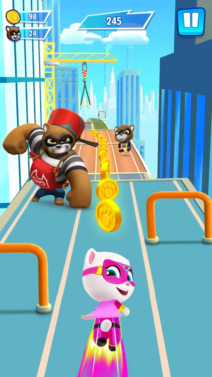 Talking Tom: Hero Dash Run screenshot 1