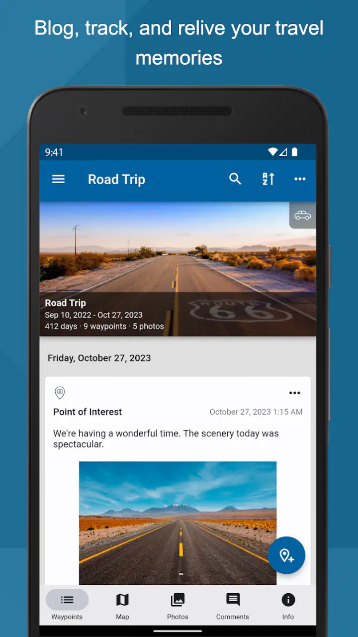 TrackMyTour screenshot 1