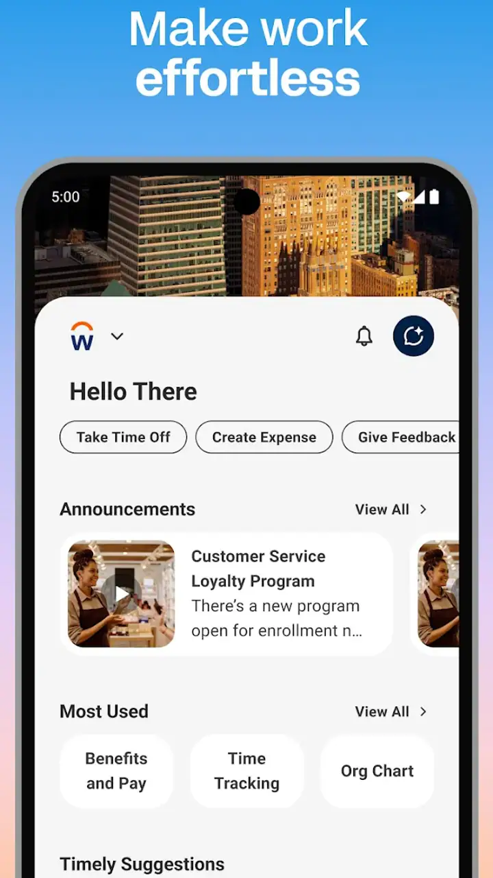Workday screenshot 1