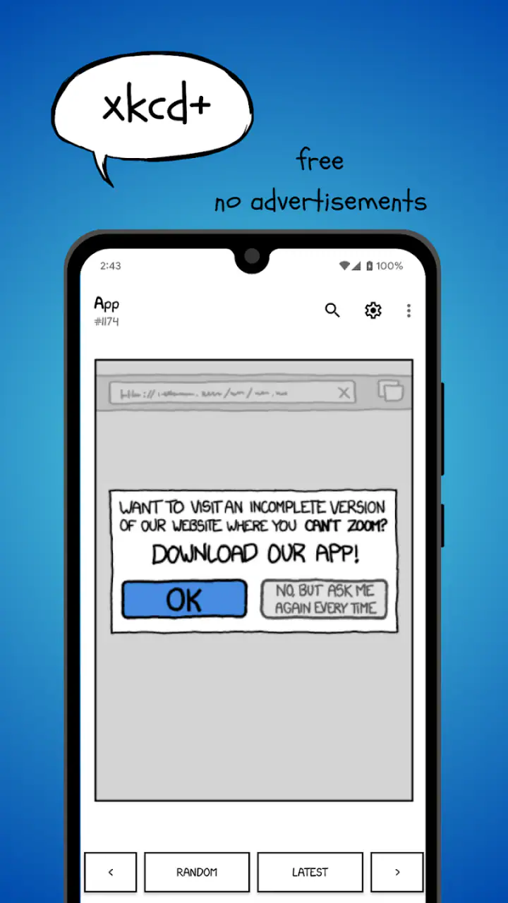 xkcd+ screenshot 1