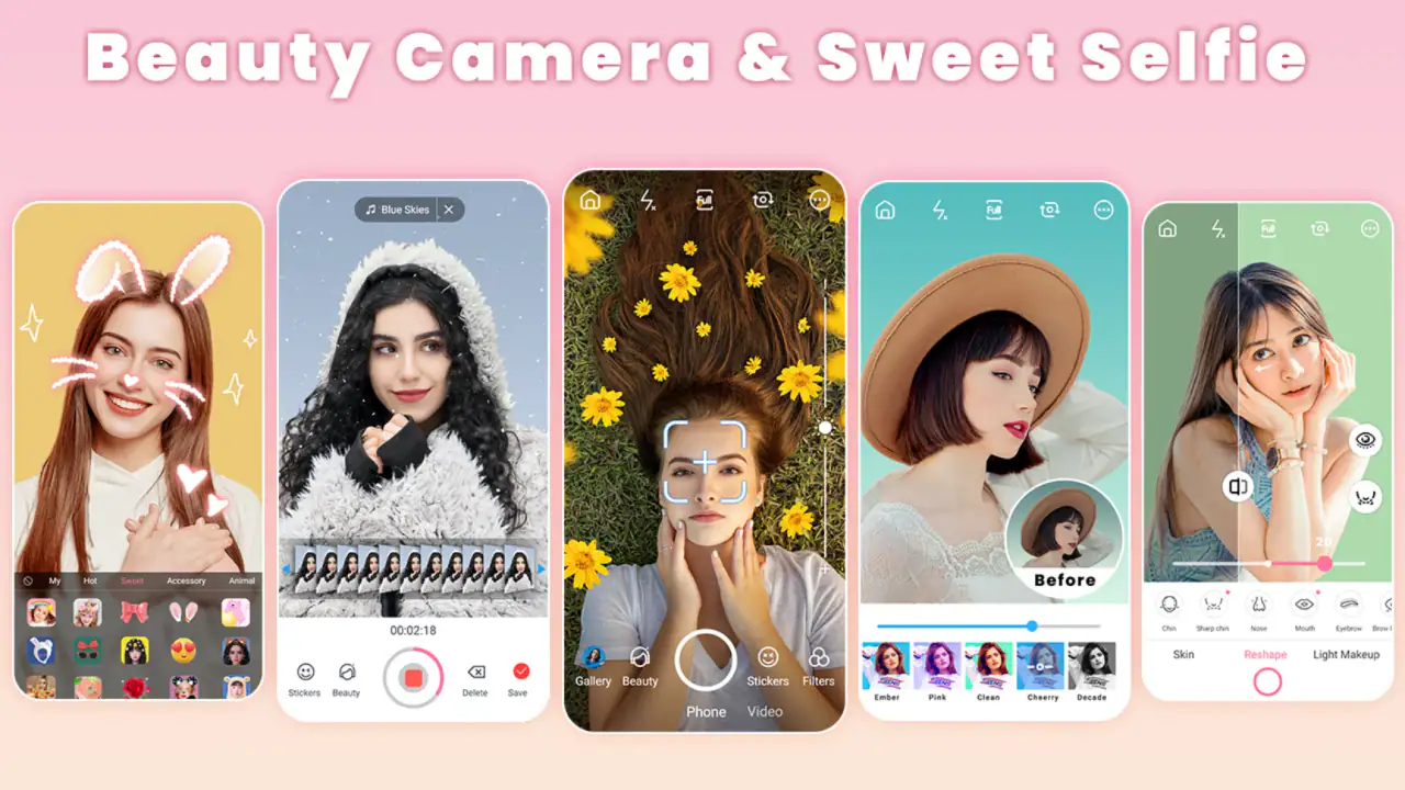 Appareil photo beauté - Selfie screenshot 1