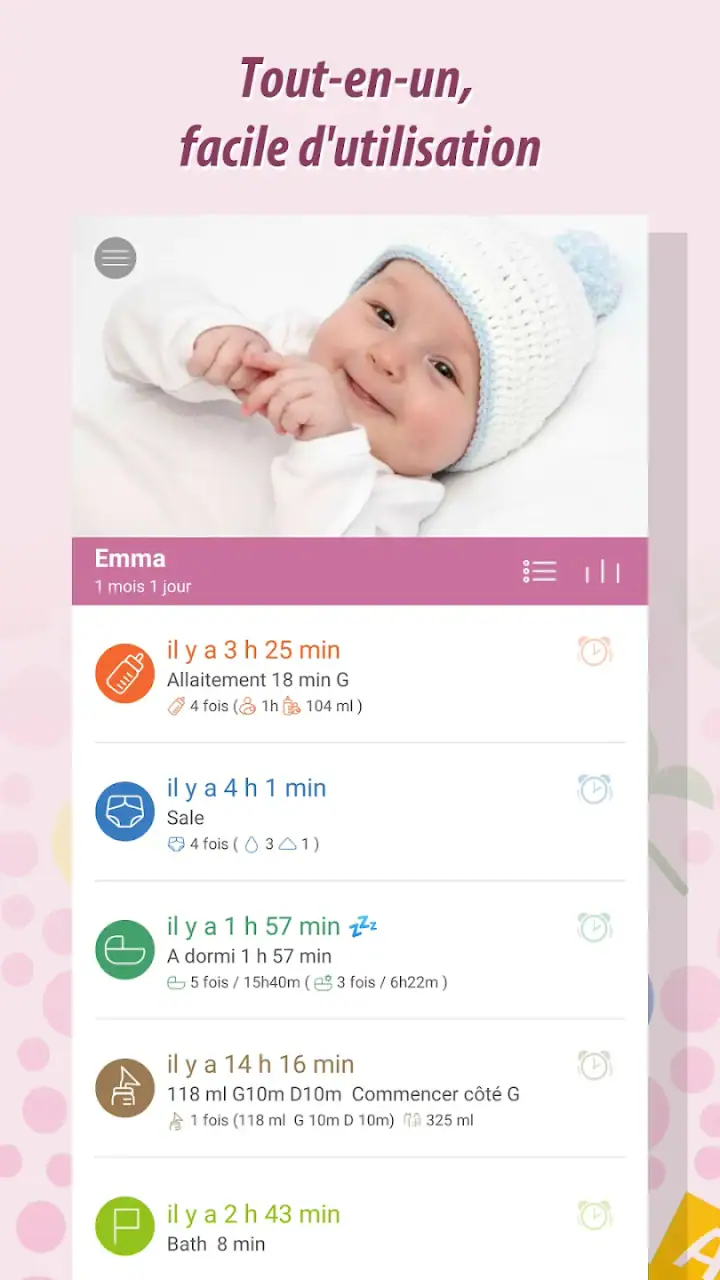 Baby Tracker - Journal de bébé screenshot 1