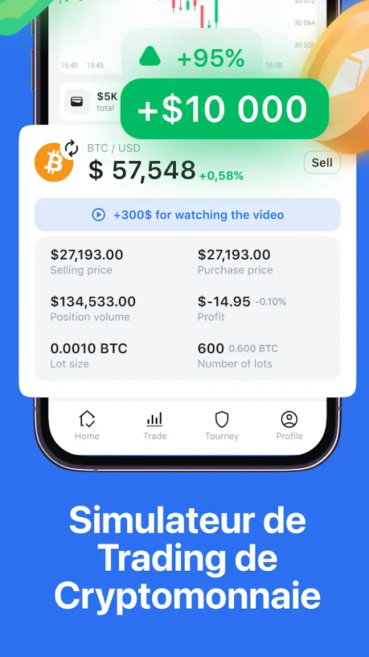 Cryptoguru: Trading Simulateur screenshot 1